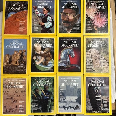National Geographic Magazine Bundle Januar-December 1980 Complete Year Set