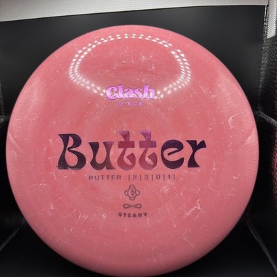 NEW Clash Discs Steady Butter 177g Red Orange Foil Putter Golf Disc