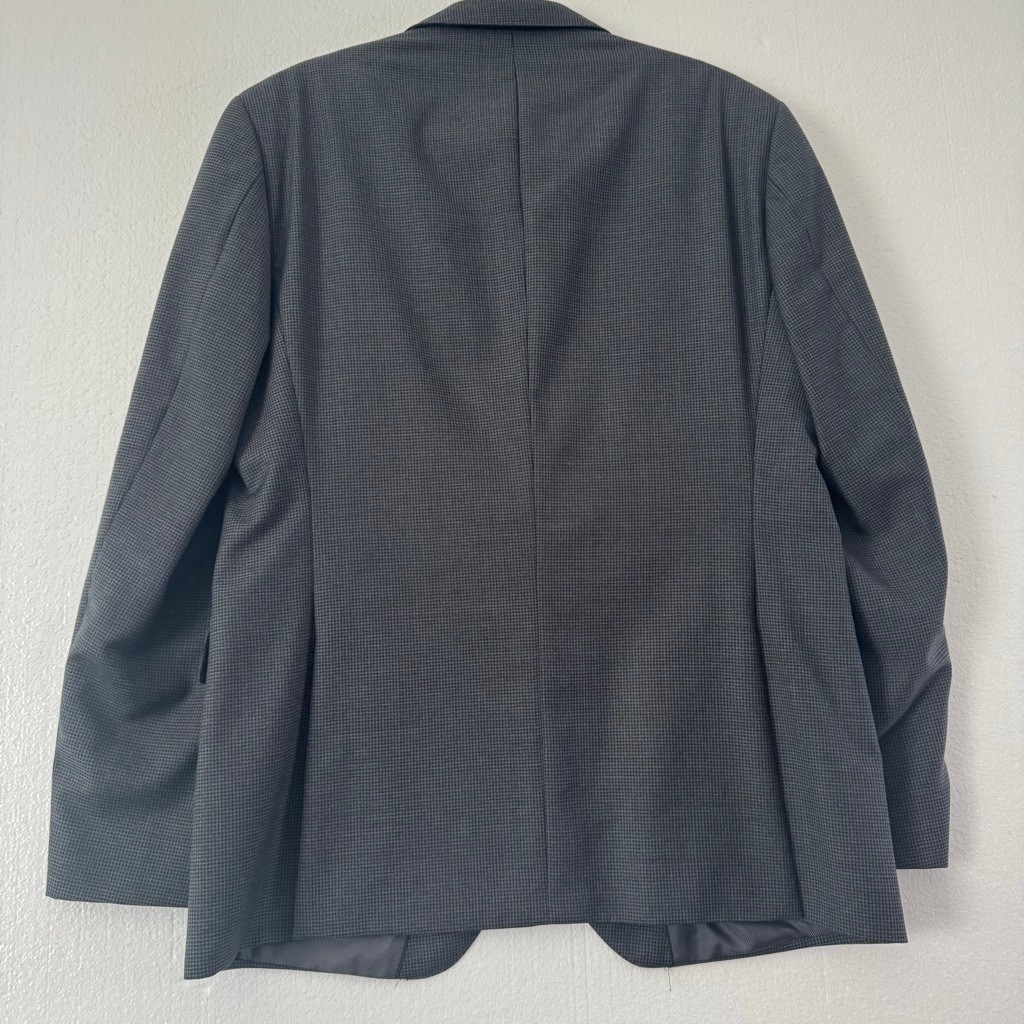 Men's BOSS Hugo Boss Gray Houndstooth Sport Coat Blazer 42R thumbnail 2
