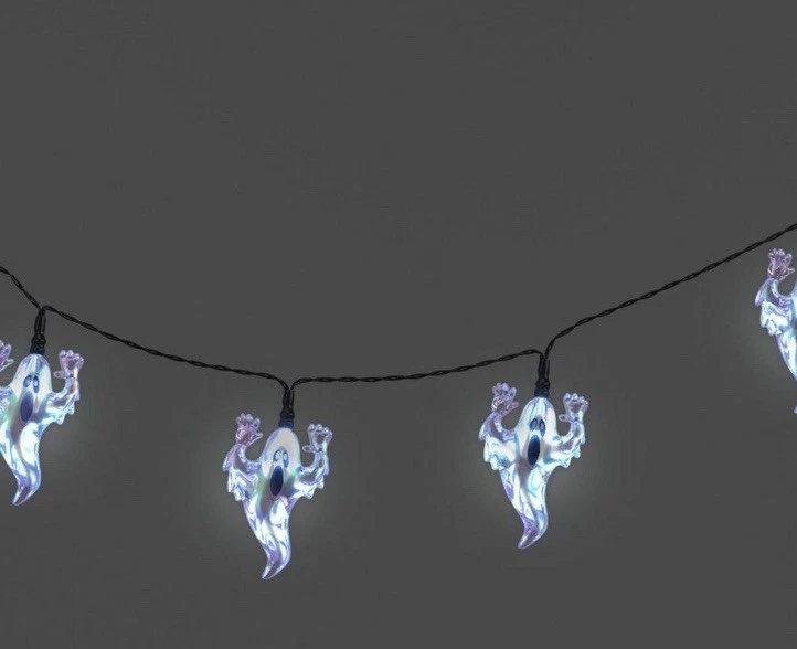 Hyde & Eek Target 20 Ct Iridescent Ghost LED String Lights  Halloween 2025 - Image 2 of 2