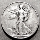U.S. Walking Liberty Half Dollar, 50c, 1937-D, LADY LIBERTY & American Eagle