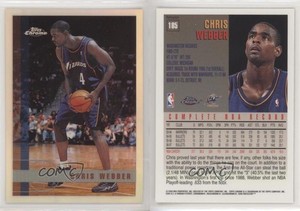 1997-98 Topps Chrome Refractor Chris Webber #185 HOF