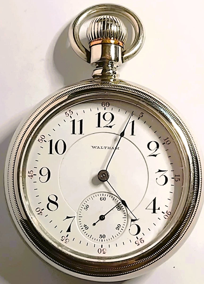 Waltham Open Face Pocket Watch Pocket Watches with Vintage 19
