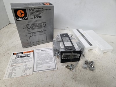 Vintage NOS Clarion 9300T AM/FM Stereo Cassette Tuner Shaft Mount