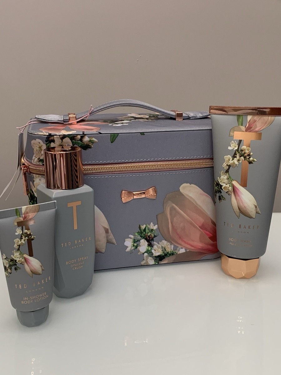 Ted Baker OPULENT Crush Gift Set Vanity Case, Body Spray, Wash