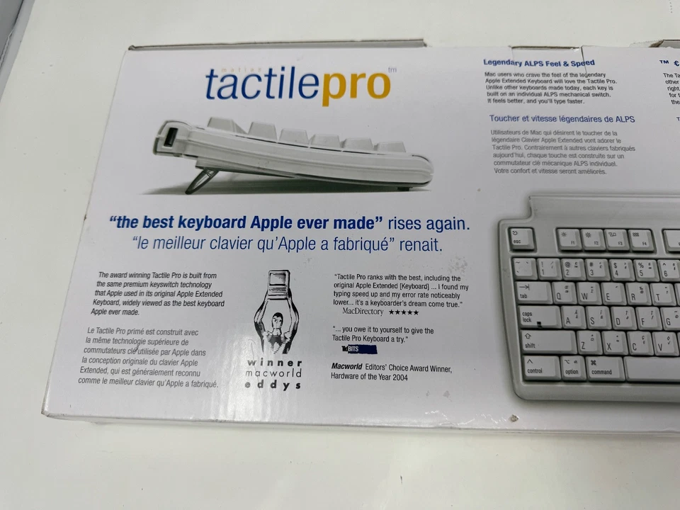 Matias Tactile Pro 4 Keyboard For Mac FK302, White - Image 4 of 4