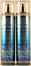 QTY 2 - Bath  Body Works SEA ISLAND SHORE Fine Fragrance Body Mist Spray 8 Oz