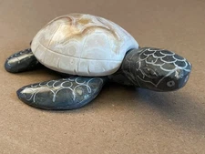 Stone Turtle Figure - 4 Inch - In Excellent Condition