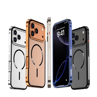 Stoßsicherer Rahmen für iPhone Pro Max (17-13)   Aus Aluminium Metall DE