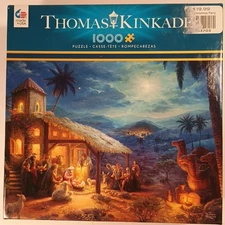 The Nativity Christmas New 1000 Piece Jigsaw Puzzle Thomas Kinkade by Ceaco