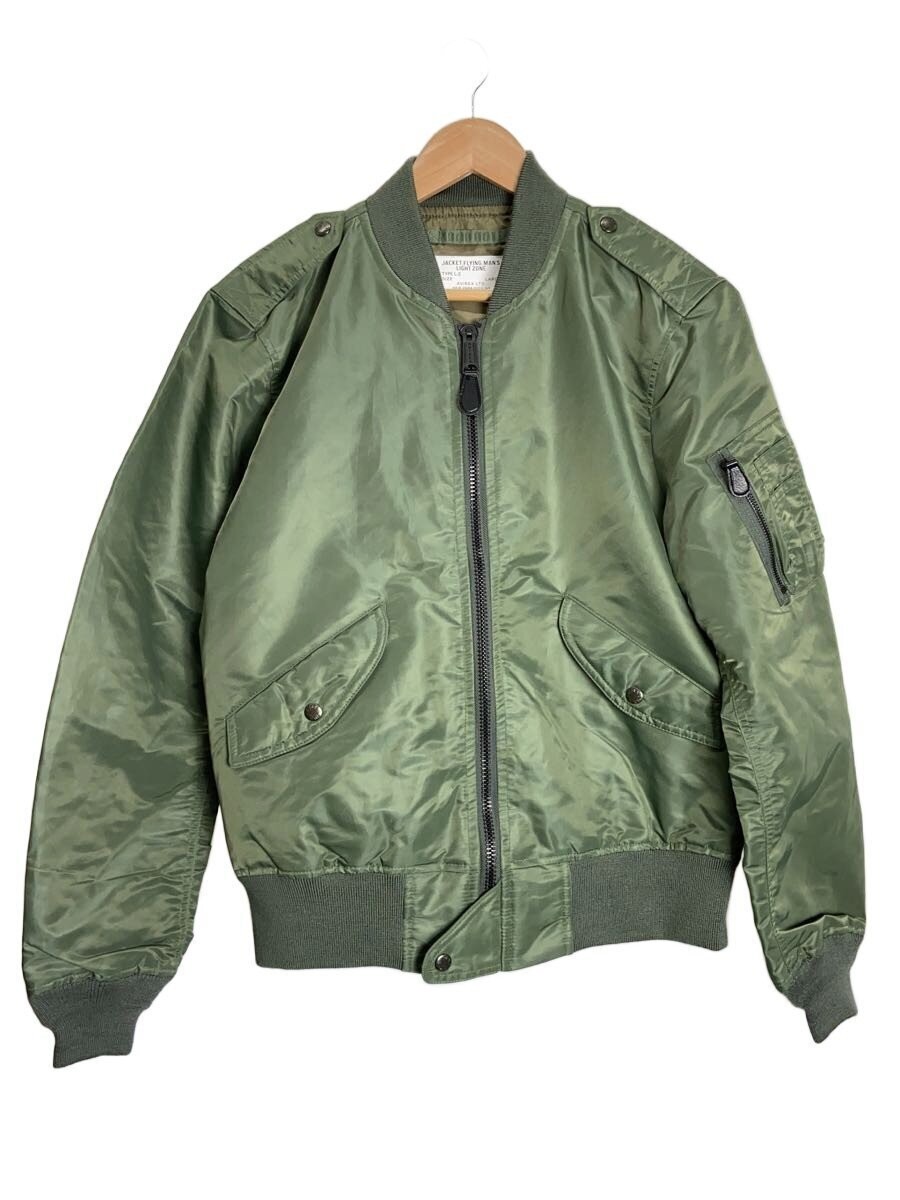 Size L AVIREX Flight Jacket Khaki Nylon