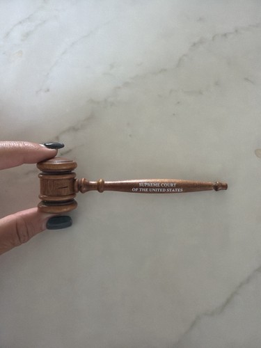 Supreme Court of the United States 5” Mini Wooden Gavel Souvenir Travel Novelty
