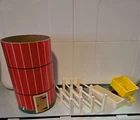 Vintage 1967 Fisher-Price Little People Barn Farm  Silo and fence ( Missing Top)