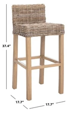 Safavieh CYPRESS BARSTOOL, Reduced Price 2172766969 FOX6502B