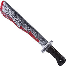 Halloween Fake Machete Prop Plastic Knife Horror Costume Accessory Party Decor