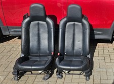 MAZDA MX5 LEATHER SEATS MK3 NC 2005 to 2015 PAIR - LEFT & RIGHT - BLACK