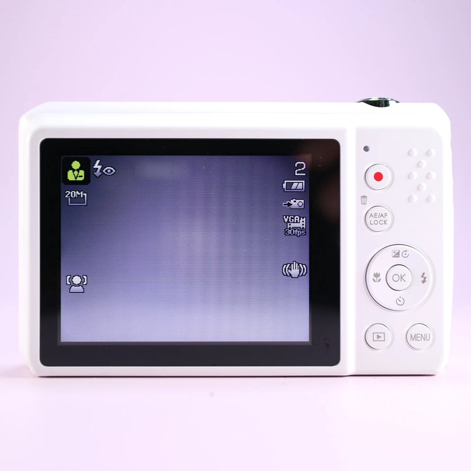 Cámara digital compacta Praxis Luxmedia Z212 20,0 MP blanca probada Foto 3 de 4