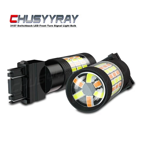 2x 3157 Switchback LED Front Turn Signal Light Bulb for Dodge Ram 1500 2500 3500