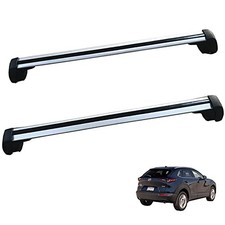Roof Racks Cross Bars for Mazda CX30 Roof Rails Crossbars Luggage Carrier Silver