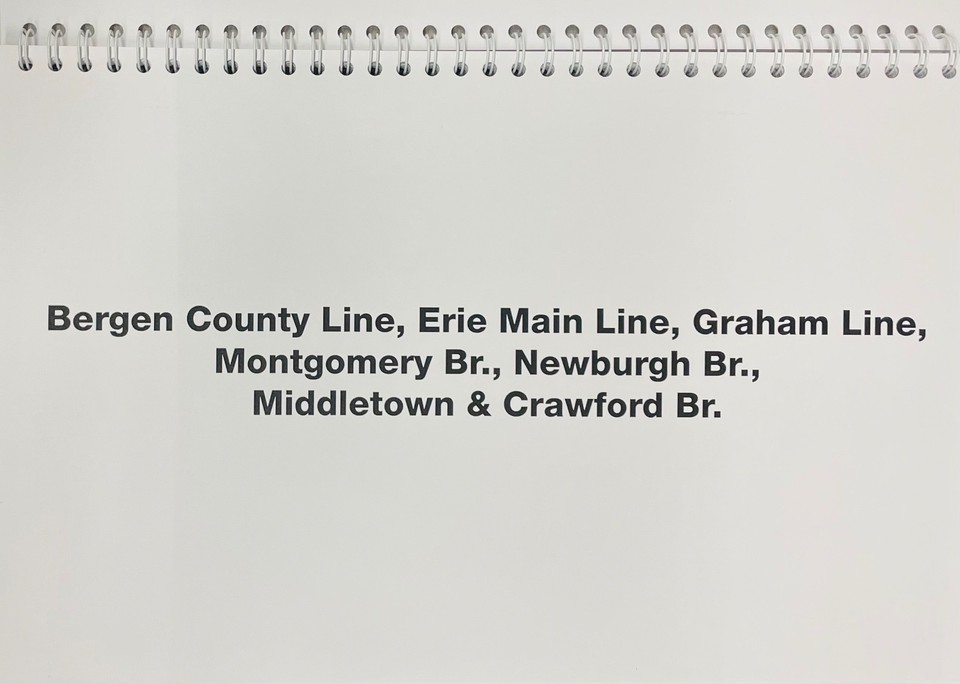 Erie Lackawanna RR, New York Division; part 1, track chart book (ERIE ...