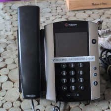 Polycom VVX 500 IP Phone HD Voice Speakerphone Black Silver MPN 2201-44500-001