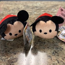 2 Just Play Disney Tsum Tsum Mickey Mouse Mini Plush Toy NEW W/ TAG