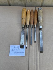 SET OF  ROBERT SORBY, USED WOOD CHISELS  FOR WOODWORKING  CARPENTRY, Lot 2