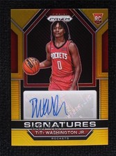 2022-23 Panini Prizm Rookie Signatures Gold 8/10 TyTy Washington Jr Auto 0e4q
