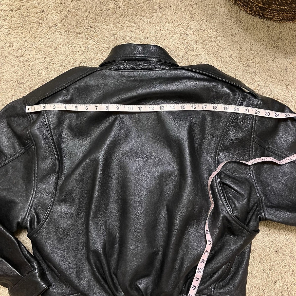 TAYLOR'S LEATHERWEAR Leather Jacket BLACK Moto POLICE w