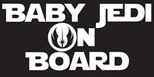 Baby on Board Car Decal Sticker, White, 7.25 x 3.25 Inches