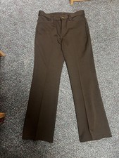 Lee Flair Bottom slacks 1960's NO FAULT very nice Brown size 30x29