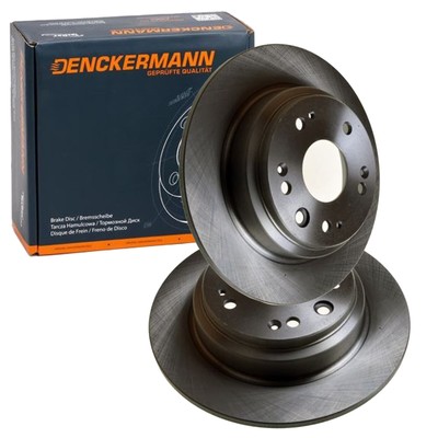 2x DENCKERMANN BREMSSCHEIBEN 282mm VOLL HINTEN passend für HONDA ACCORD