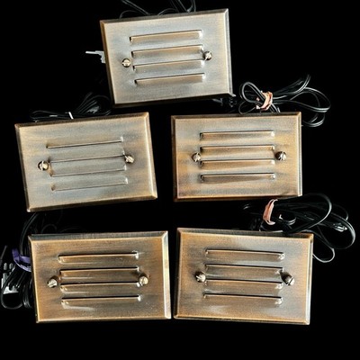 Malibu Metal Half Brick Light Low Voltage Bronze Landscape Lighting CL905K READ