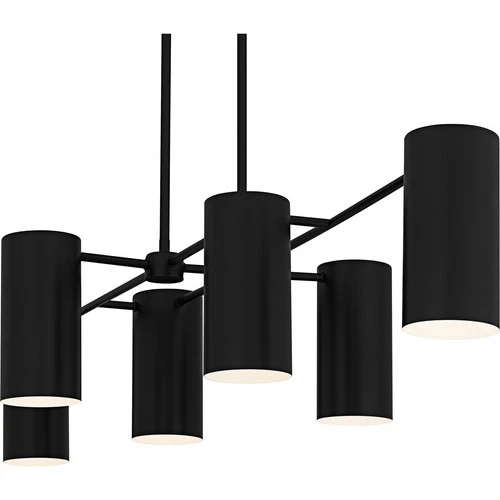 Matte Black  Linear Chandelier from the Foreland Collection - Picture 5 of 7