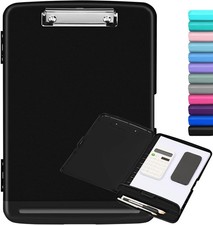 Clipboard with Storage, High Capacity Nursing Clip Board 8.5 x 11 with Pen Ho...