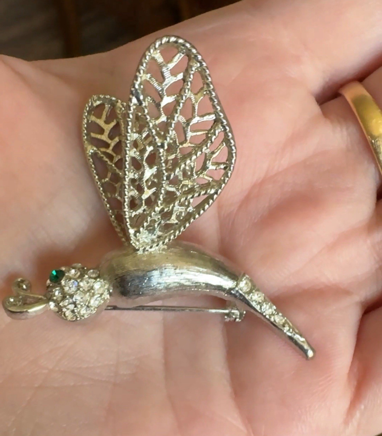 Rare vintage brooch by Kenneth Jay Lane Dragonfly - image 2
