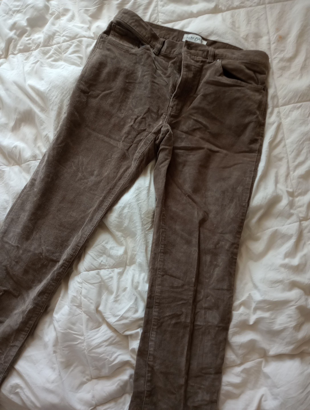 Jos A Bank 1905 Mens Brown Corduroy Pants Tailored Fit 36Wx34L