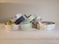 Dusty Romance Scrap Wrap Roll Handmade Vintage Paper Sewn Ephemera