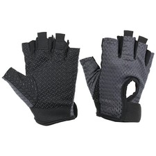 M Size Fishing Gloves Fingerless Sun Protection Gloves Grey 1 Pair