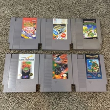 Nintendo NES Game Lot Tested  Lot Of 6 Turtles Life Force Double Dragon Marble
