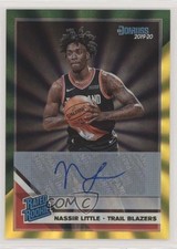 2019 Donruss Rated Rookie Green & Yellow Laser Signatures Nassir Little Auto 1q7