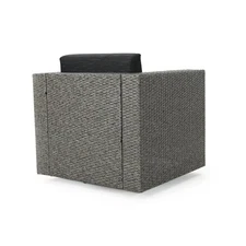 Swivel Patio Chair Cushions with Removable Cover Outdoor Lounge Chair Wicker