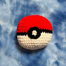 Pokeball handmade crochet amigurumi