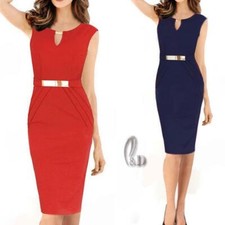 AU STOCK LADYS SEXY BODYCONE COCKTAIL PARTY OFFICE PENCIL DRESS DR184