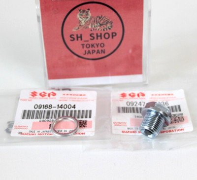 J＊J Suzuki Genuine GSXR 600 750 1000 Hayabusa Oil Drain Plug & Gasket