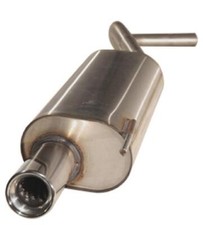 FOX Sportauspuff VW Polo 6N  Bj. 94-99 1.0l - 1.6l 1x80mm eingerollt Absorber