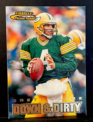 1997 Pinnacle Action Packed 'Down & Dirty' | Brett Favre | #111 | GB Packers HOF