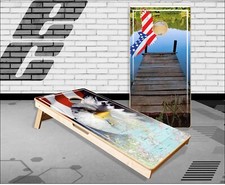 Lake Life Eagle Cornhole Boards Bean Bag Toss Game