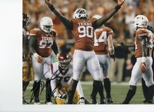 CHARLES OMENIHU TEXAS LONGHORNS SIGNED 8X10 PHOTO W/COA 