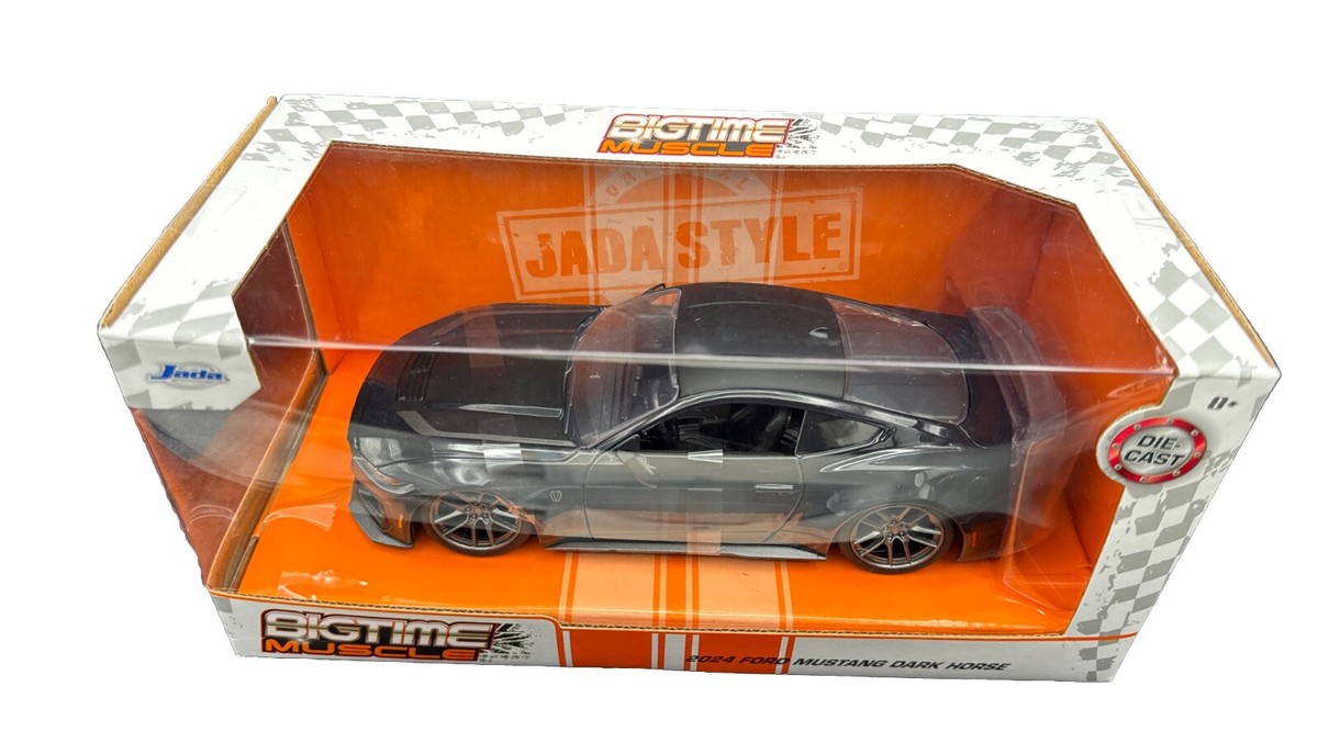 Jada Toys 2024 Bigtime Muscle Black 2024 Ford Mustang Dark Horse 1